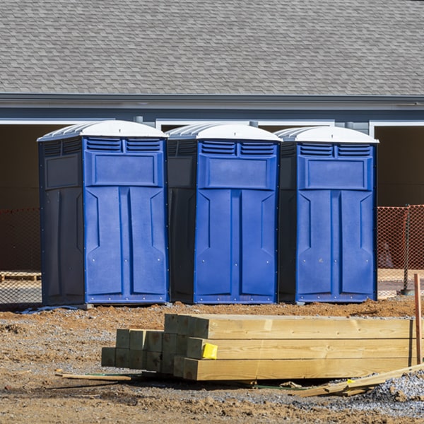 are there any restrictions on where i can place the porta potties during my rental period in Muddy Creek PA